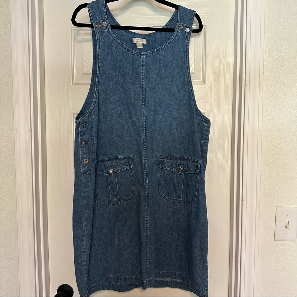 vintage denim tank dress